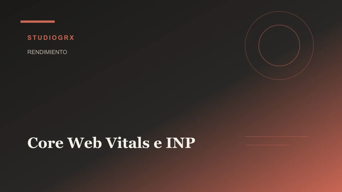 Core Web Vitals e INP en 2026