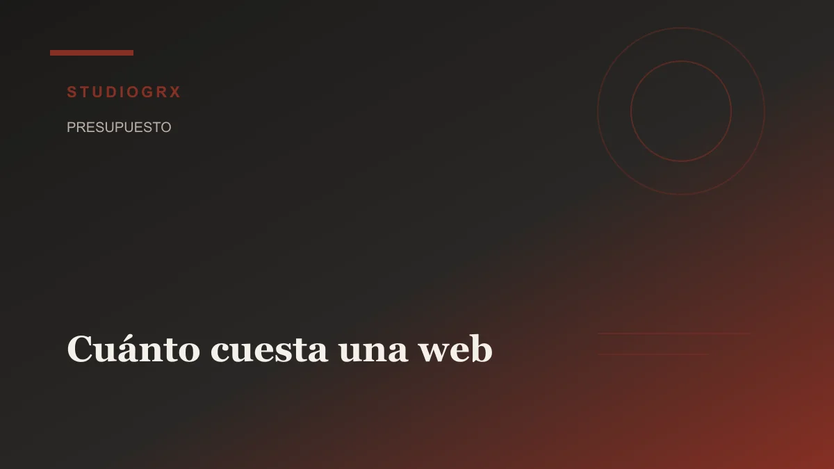 Cuánto cuesta una página web en 2025