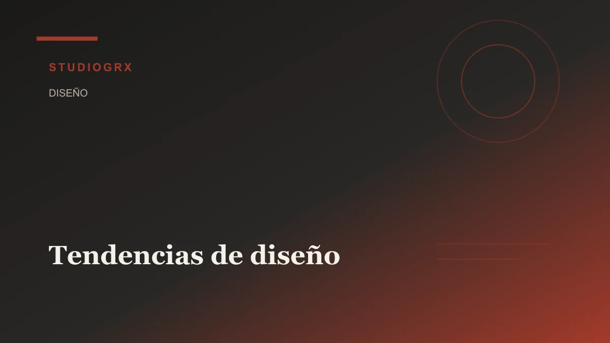 Tendencias de diseño web 2025
